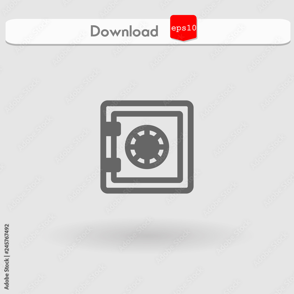 safebox vector icon safebox vector icon
