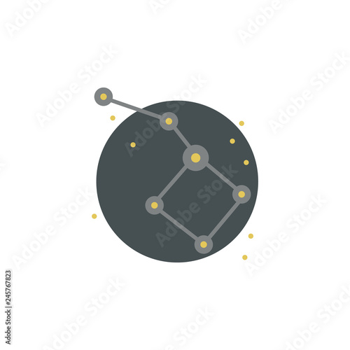 Ursa major colored icon. Element of space illustration. Signs and symbols icon can be used for web, logo, mobile app, UI, UX