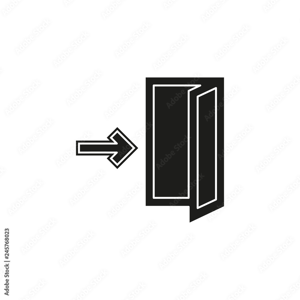 emergency exit sign, exit door icon, exit strategy - door entrance emergency exit sign, exit door icon, exit strategy - door entrance