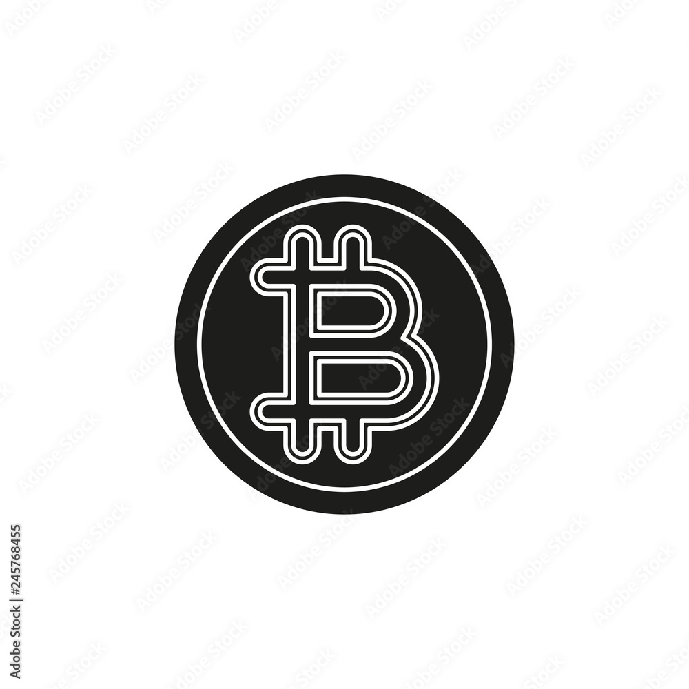 bitcoin illustration isolated, money symbol - vector bitcoin, cash payment bitcoin illustration isolated, money symbol - vector bitcoin, cash payment