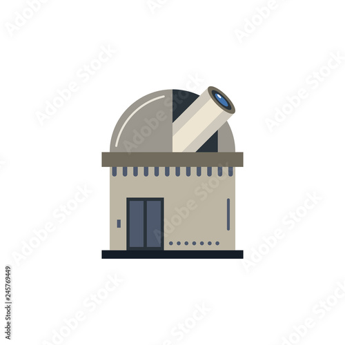 Observatory colored icon. Element of space illustration. Signs and symbols icon can be used for web, logo, mobile app, UI, UX