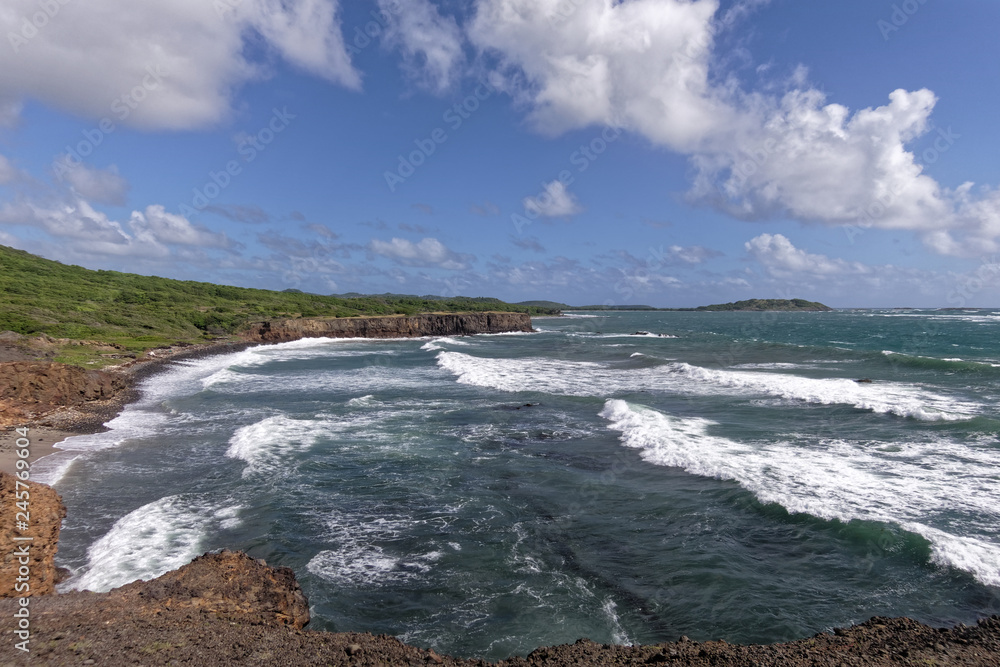 Atlantic coastline of Martinique in Sainte-Anne, FWI Atlantic coastline of Martinique in Sainte-Anne, FWI