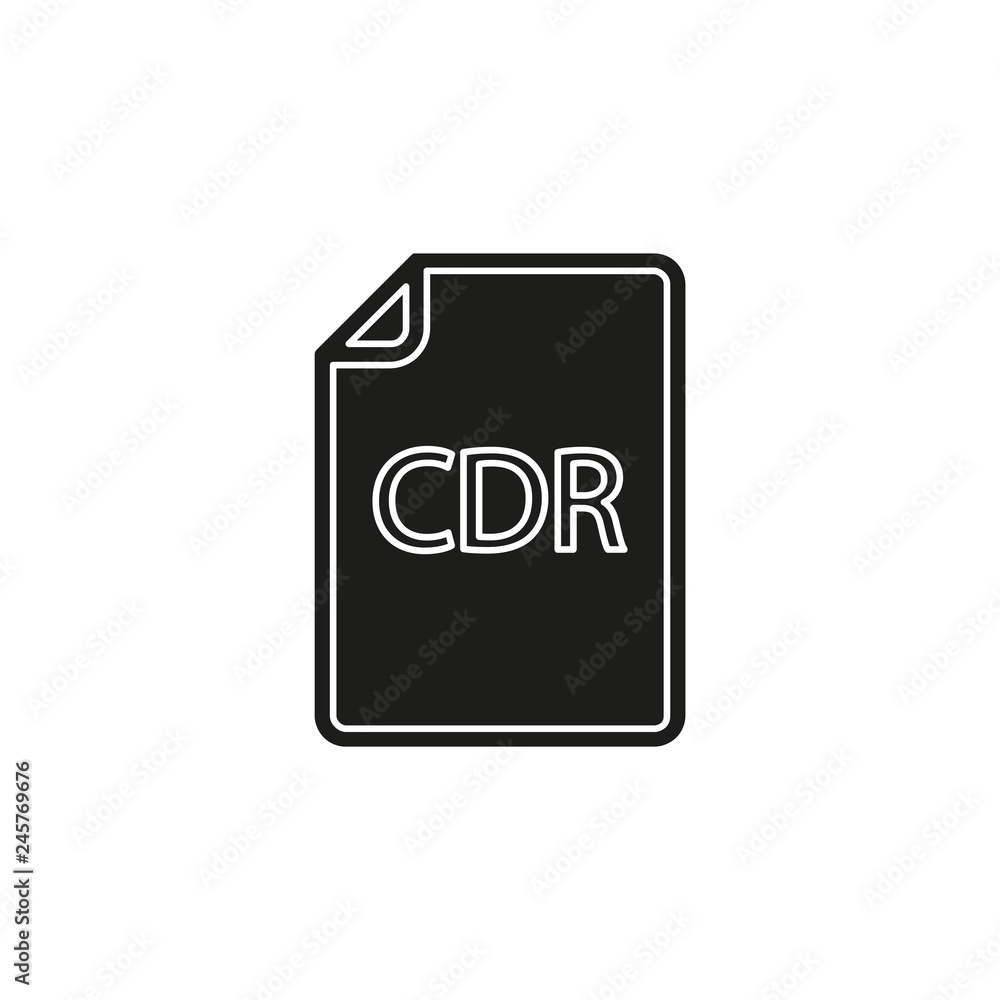 download CDR document icon - vector file format symbol download CDR document icon - vector file format symbol