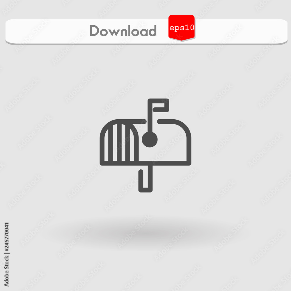 mailbox vector icon mailbox vector icon