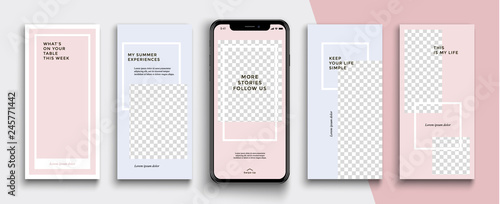 Editable Instagram Stories template. Streaming. 