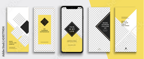 Editable Instagram Stories template. Streaming. 
