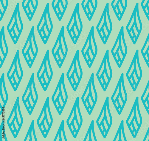 Seamless pattern of hand drawn rhombus. Vector illustration.