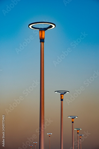 Lighting equipment in street, Led lamp.