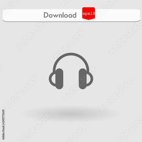 headphones vector icon