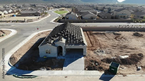 Homes under construction