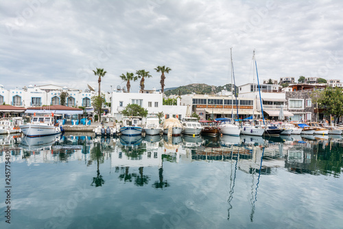 Fototapeta Naklejka Na Ścianę i Meble -  Yalikavak/Bodrum, Turkey - May 02, 2016: View at marina