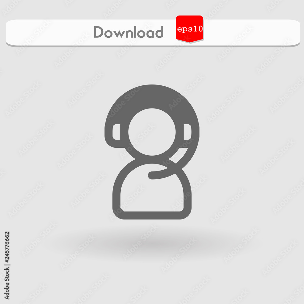 telemarketer vector icon telemarketer vector icon