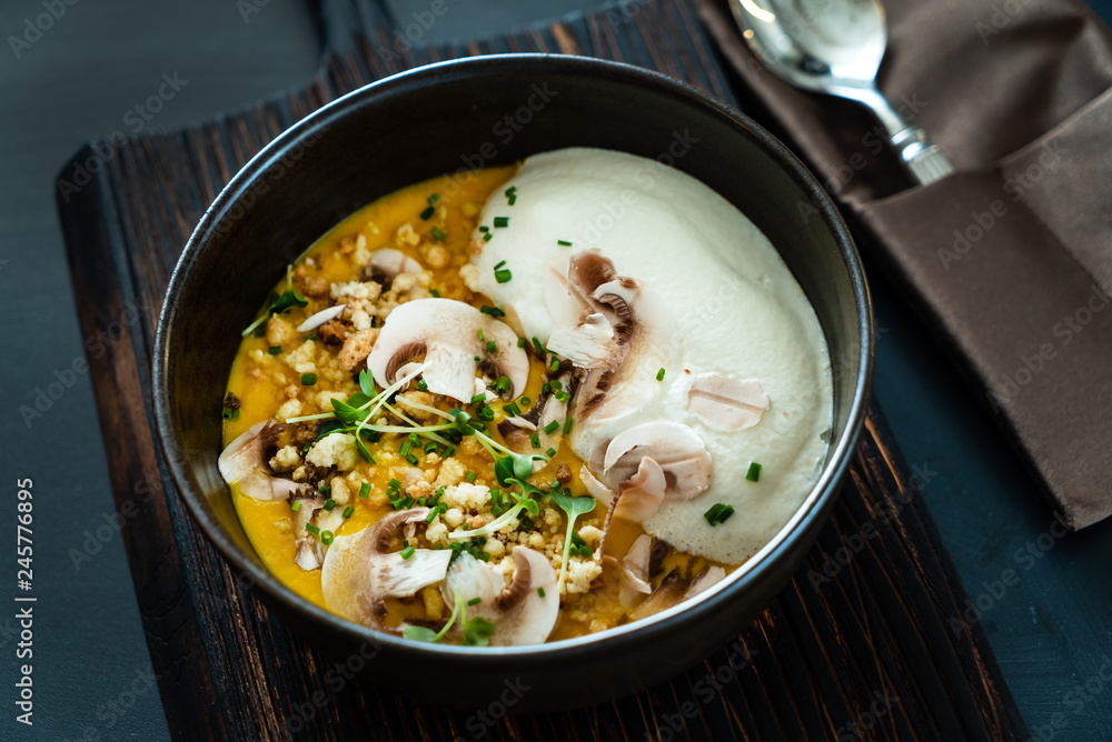 lentil soup with mushrooms lentil soup with mushrooms