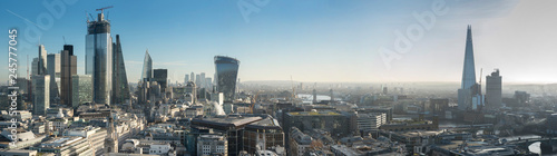 europe, UK, England, London, City Shard pano Dec 2018