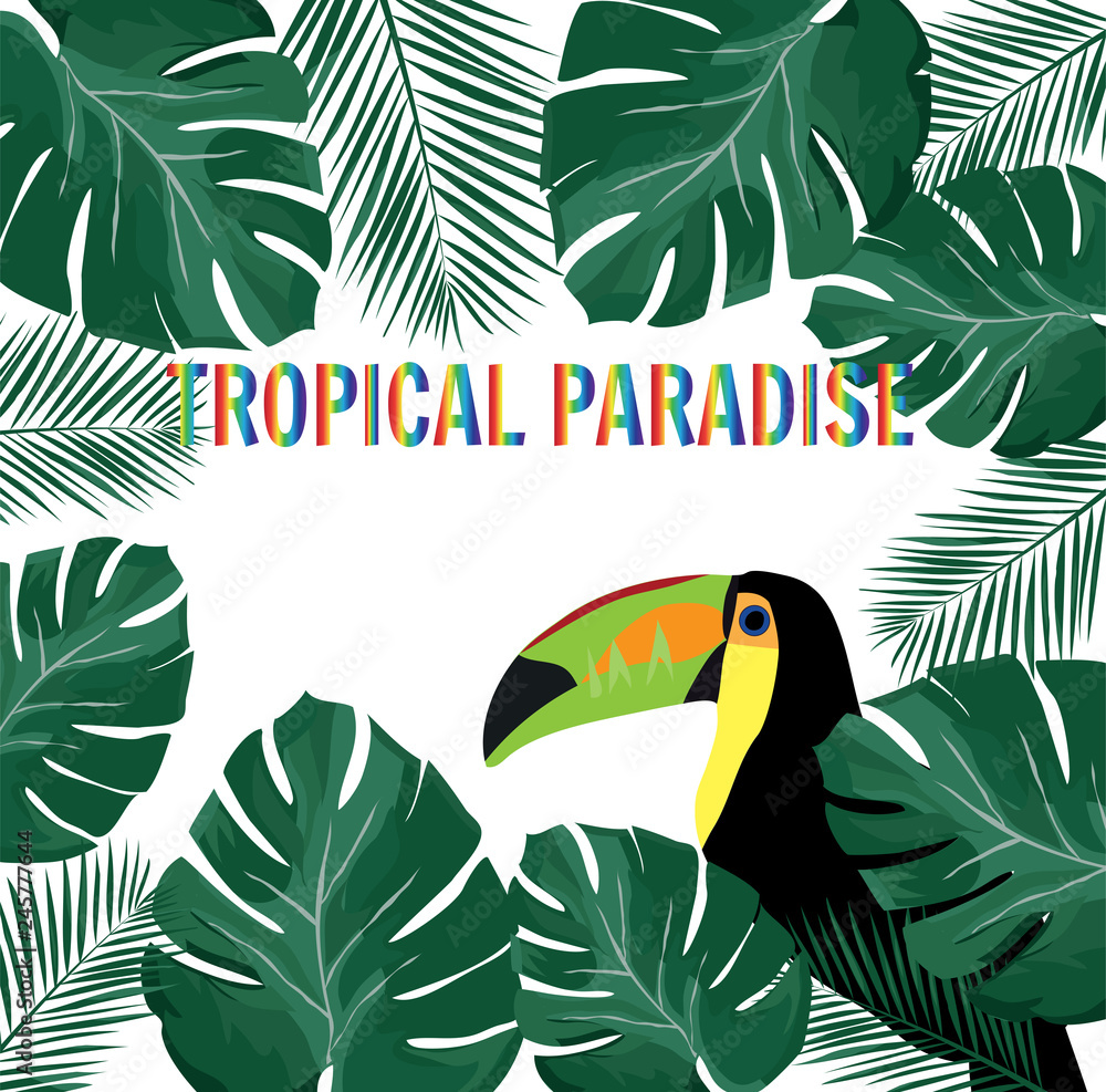 Vector Tropical Paradise Vector Tropical Paradise