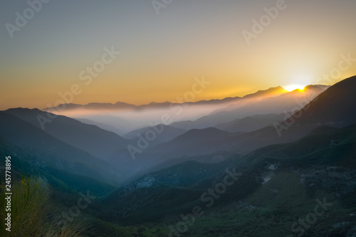 Fototapeta Naklejka Na Ścianę i Meble -  Sunset Mountain
