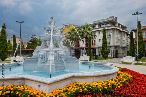 Istanbul, Turkey. Sultanahmed. Fountain in the park