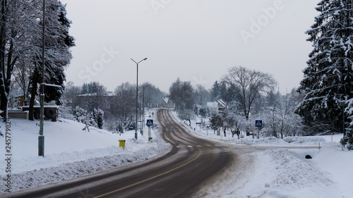 road in winter in Silale photo