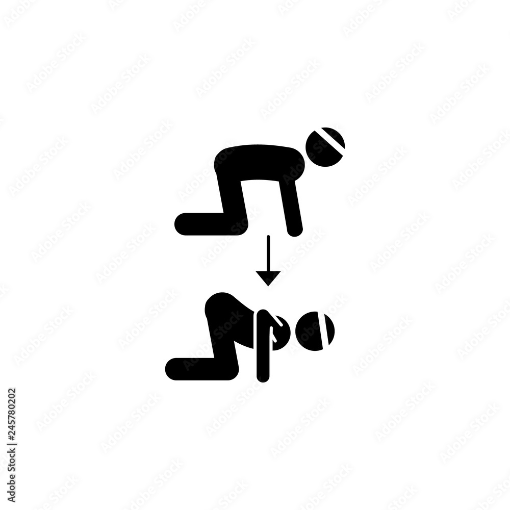 fitness, knee bent, posture icon. Element of fitness illustration. Signs and symbols icon can be used for web, logo, mobile app, UI, UX fitness, knee bent, posture icon. Element of fitness illustration. Signs and symbols icon can be used for web, logo, mobile app, UI, UX