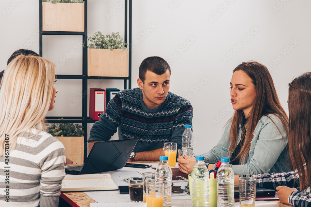 Leaders making a strategy Leaders making a strategy