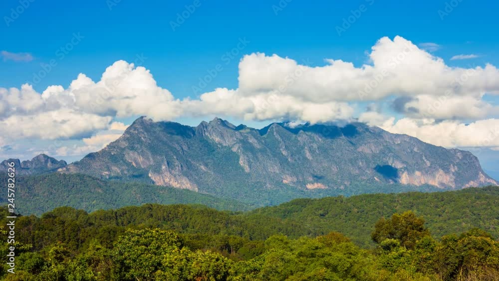 Doi Luang Chiang Dao Mountains Landmark Nature Travel Place Of Chiang Mai, Thailand 4K Time Lapse Doi Luang Chiang Dao Mountains Landmark Nature Travel Place Of Chiang Mai, Thailand 4K Time Lapse