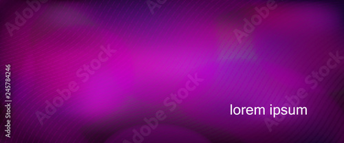 Purple horizontal gradient background with blurred fluid effect. Vector illustration