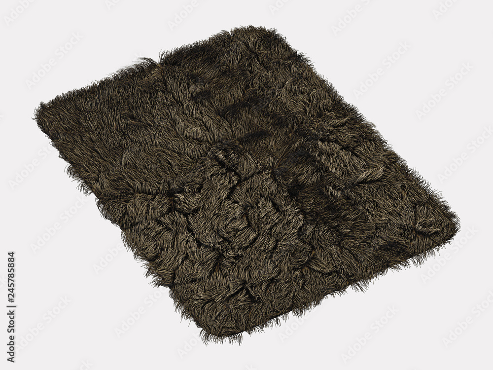 Ractangle carpet on a white background 3d rendering Ractangle carpet on a white background 3d rendering