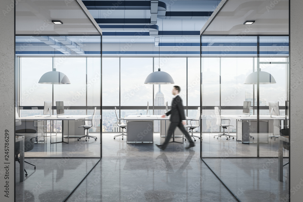 Businessman in office