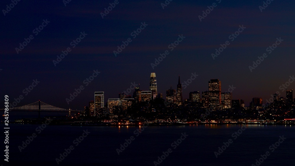 Naklejka premium San Francisco view from Alcatraz