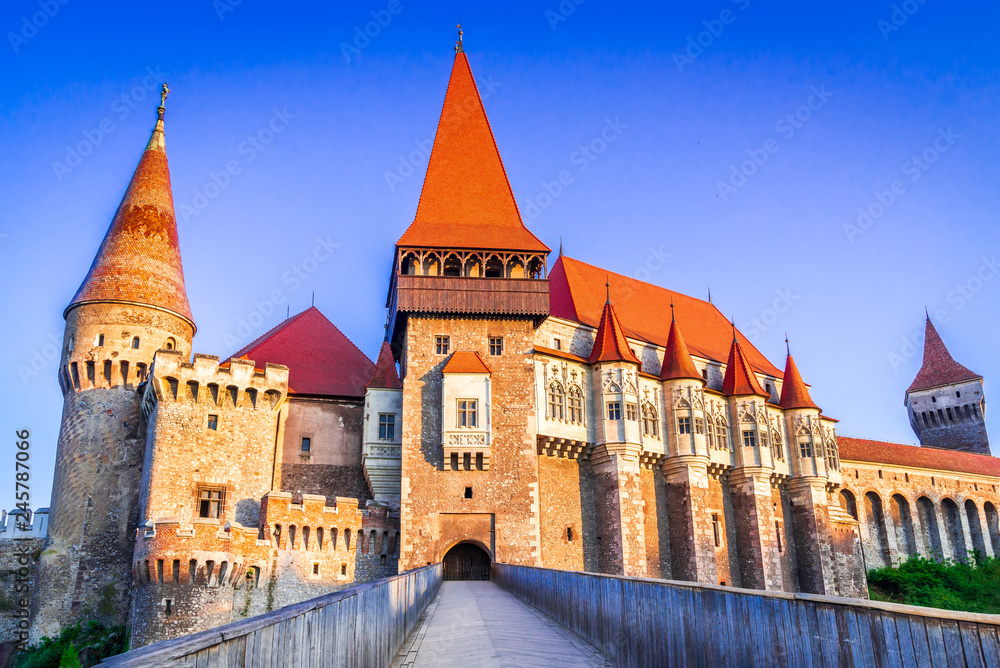 Fototapeta premium Corvin Castle, Transylvania in Romania