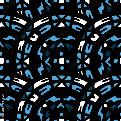Seamless abstract pattern with scales. Vector illustration