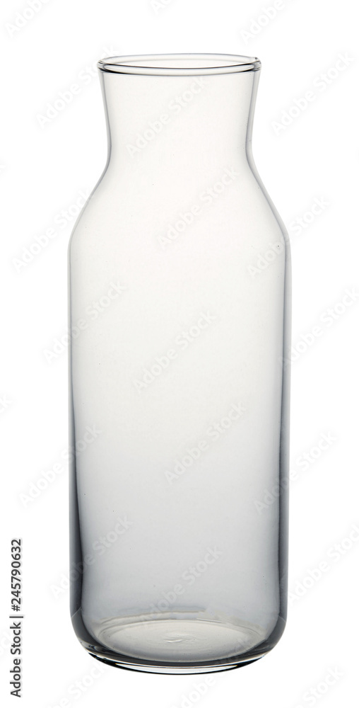 Empty glass vase isolated on white background. Empty glass vase isolated on white background.