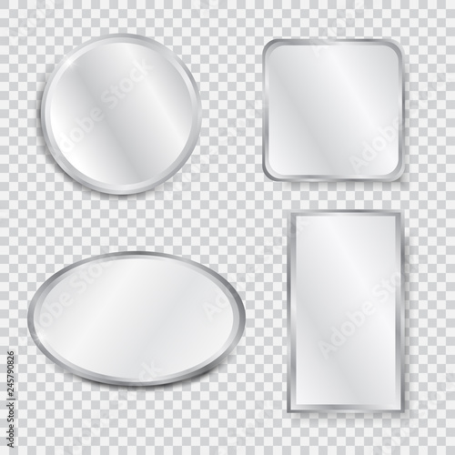 Set of realistic geometrical mirrors