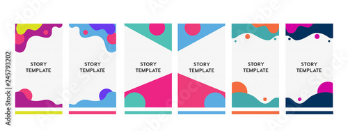 set of Instagram stories sale banner background, instagram template photo, summer sale can use for website, mobile app, poster, flyer, coupon, gift card, smartphone template.Instagram banners