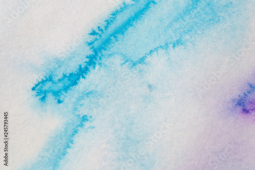 watercolor texture on paper blue overflow blue paint