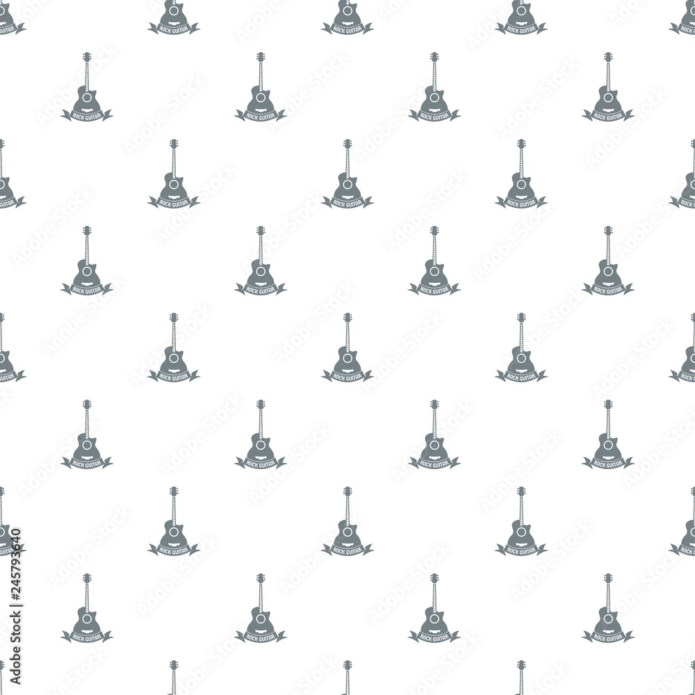 Guitar pattern vector seamless repeat for any web design