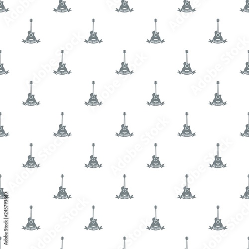Guitar pattern vector seamless repeat for any web design