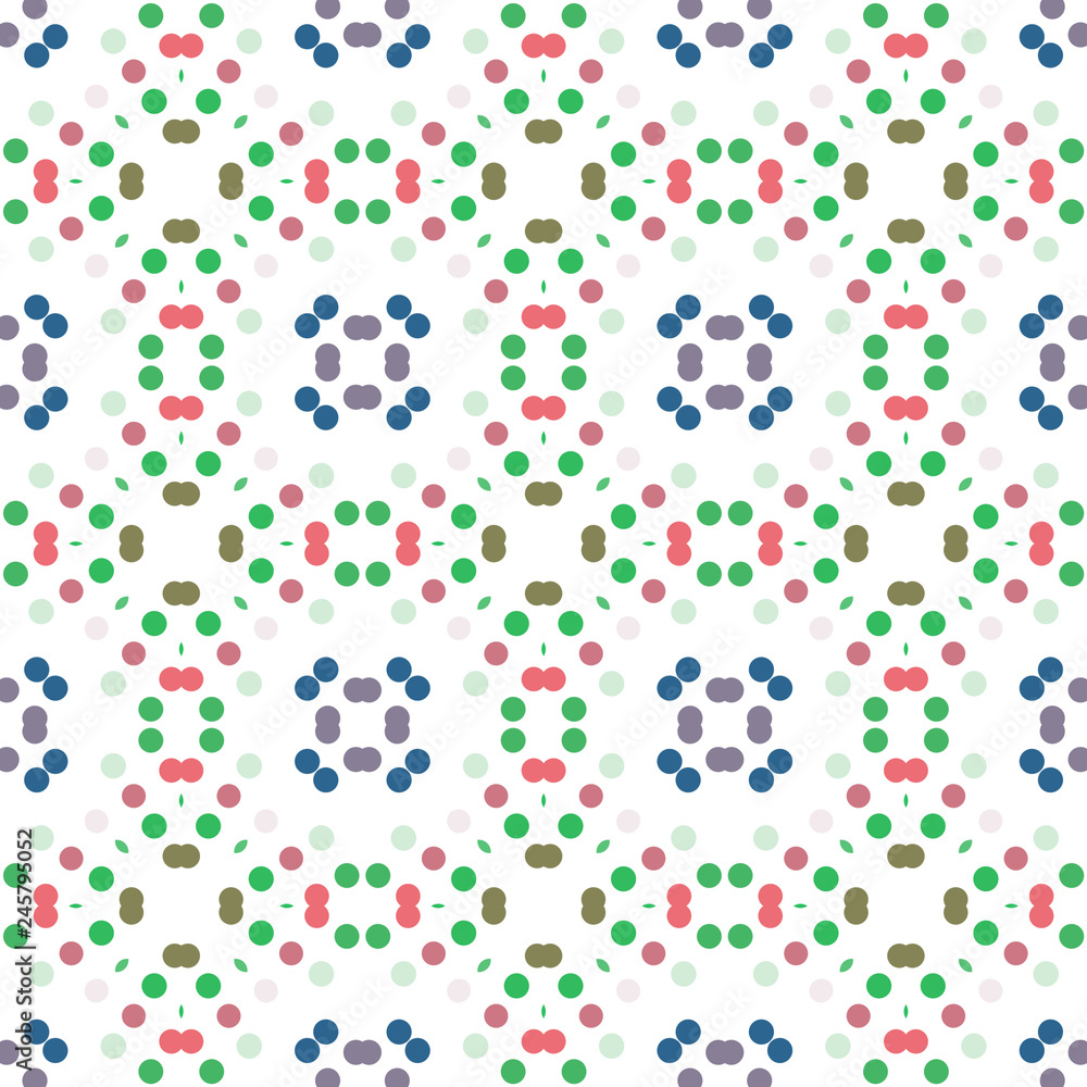 Seamless abstract pattern background with a variety of colored circles. Seamless abstract pattern background with a variety of colored circles.