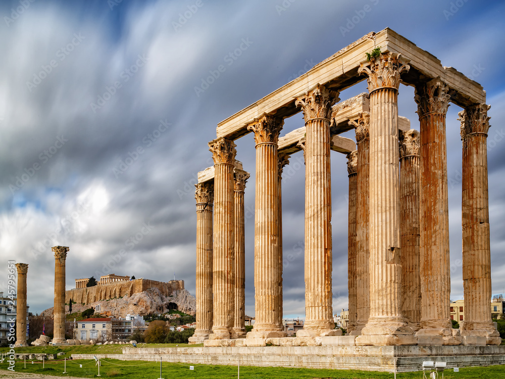 Temple of Olympian Zeus and the Acropolis
