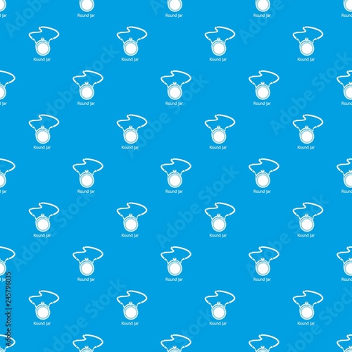 Flask pattern vector seamless blue repeat for any use