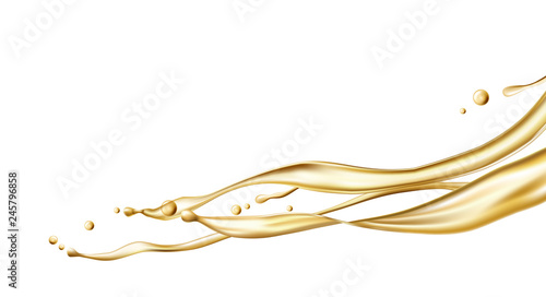 Splash of oil. Vector illustration
