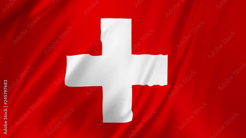 Switzerland flag waving in the wind 2 in 1 Switzerland flag waving in the wind 2 in 1