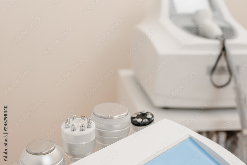 Modern laser hair removal equipment in spa salon Modern laser hair removal equipment in spa salon