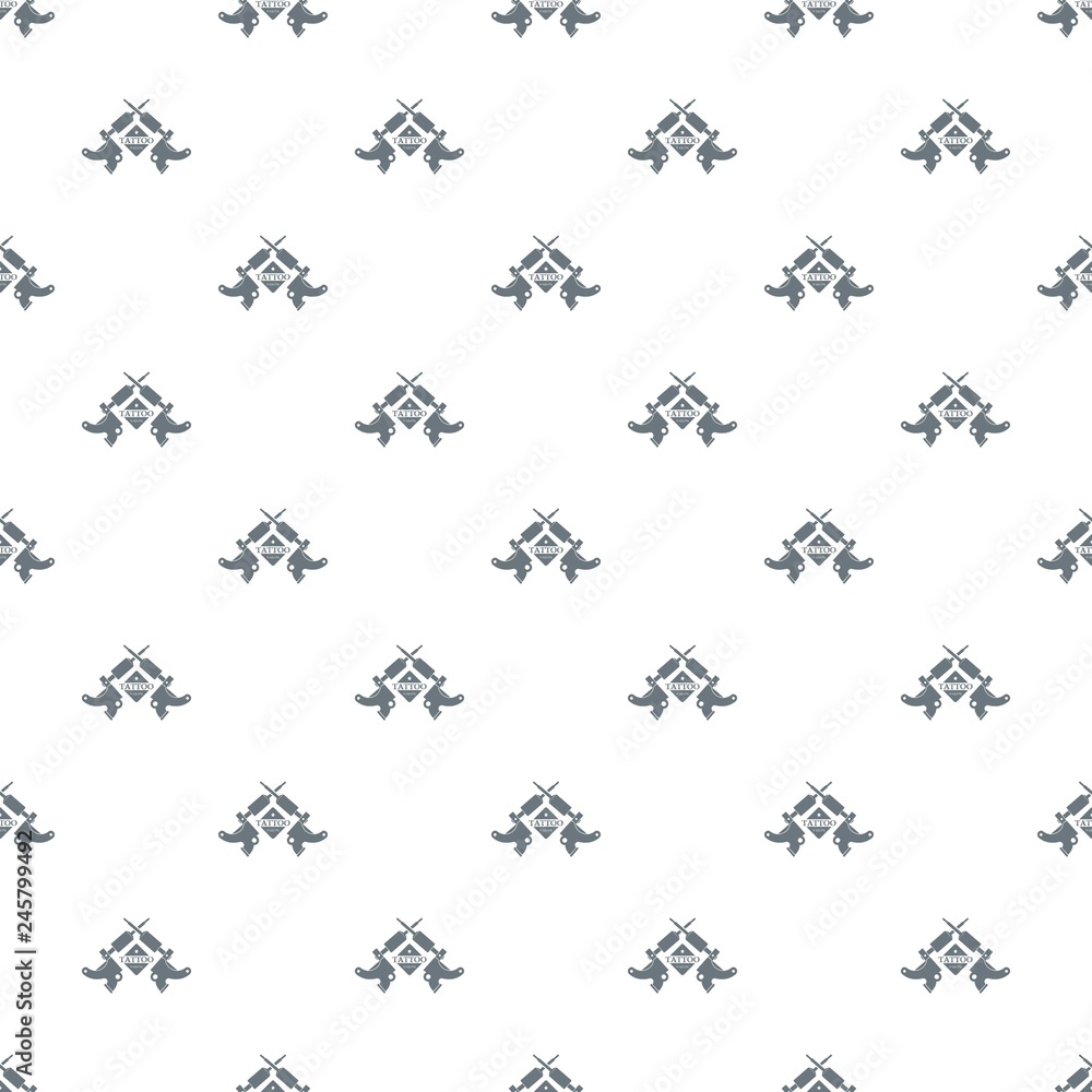 Tattoo machine pattern vector seamless repeat for any web design