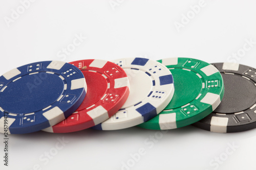 colorful gambling chips 