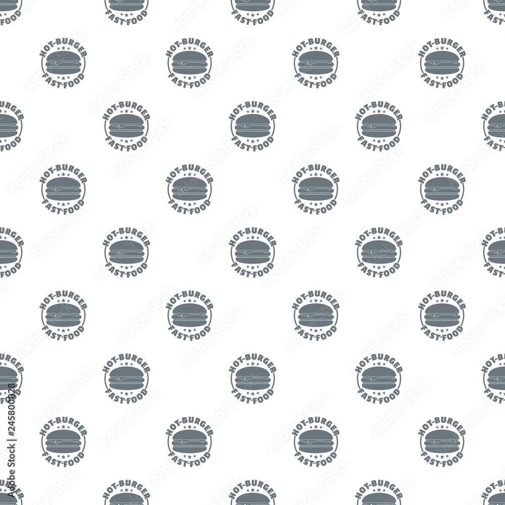 Meat burger pattern vector seamless repeat for any web design Meat burger pattern vector seamless repeat for any web design