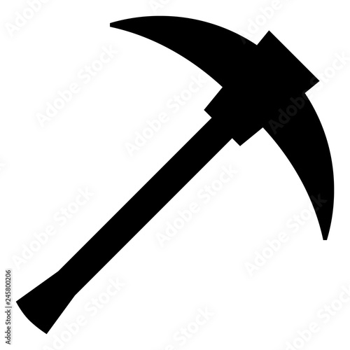 Pickaxe Miner Vector Icon.eps