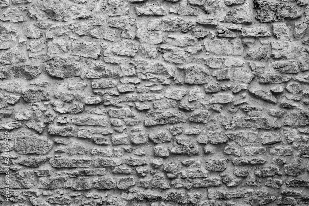 Textured brick and stone wall Textured brick and stone wall
