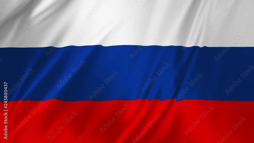Flag of the Russia waving 2 in 1 Flag of the Russia waving 2 in 1