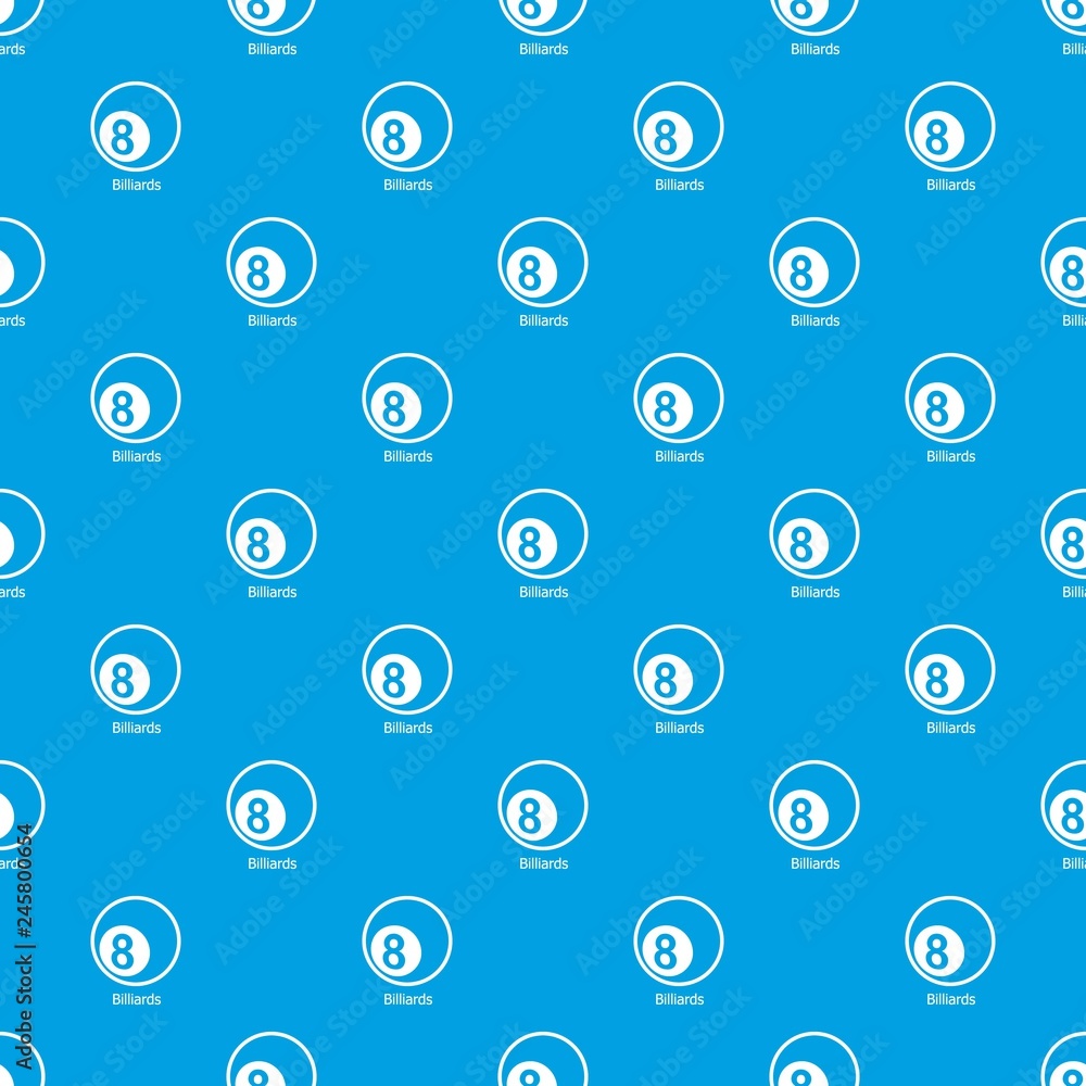 Billiards pattern vector seamless blue repeat for any use Billiards pattern vector seamless blue repeat for any use